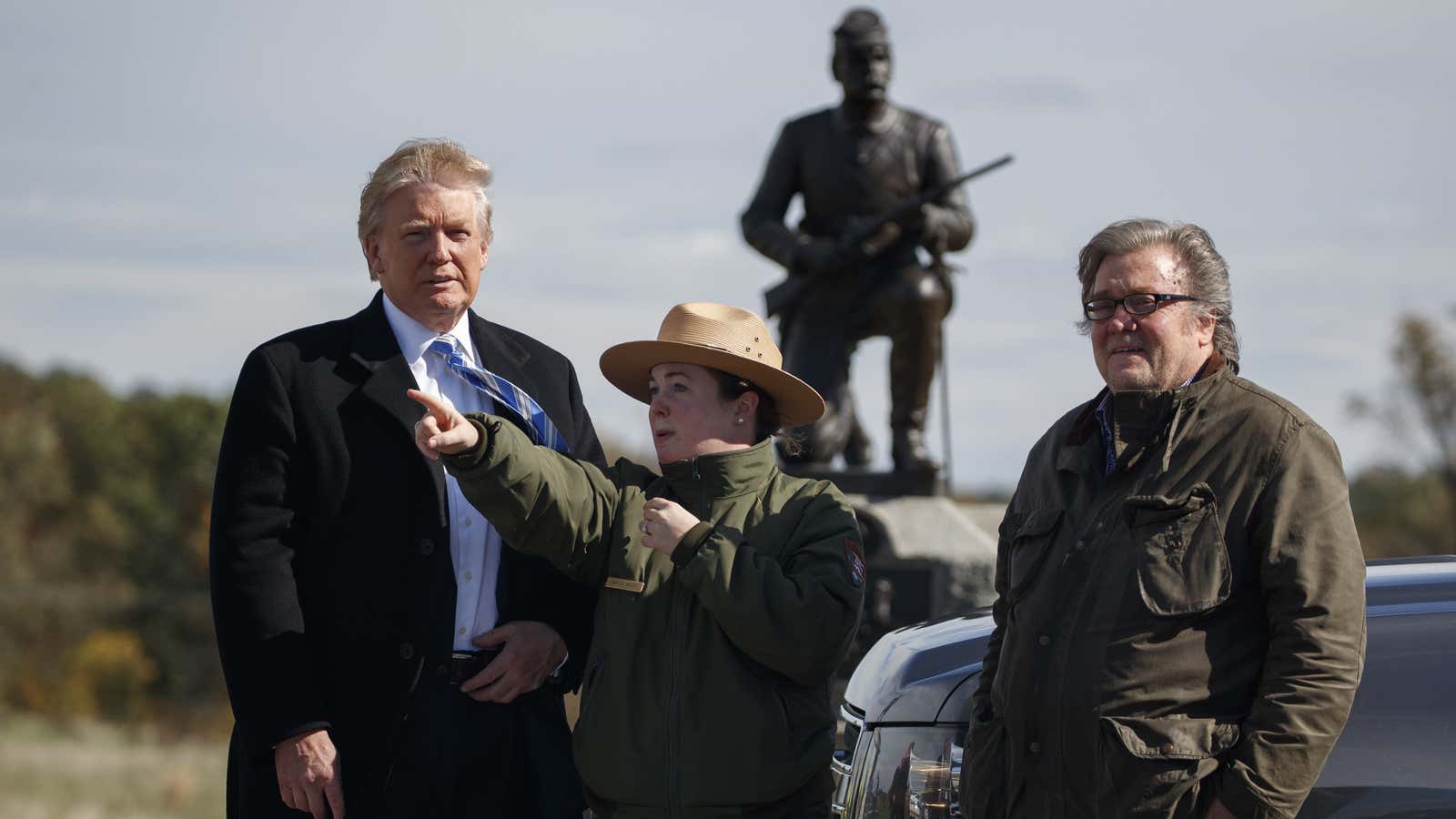 With maverick former Goldman Sachs banker and Hollywood producer Steve Bannon (right) as a main advisor, Trump is adding more mainstream business expertise.