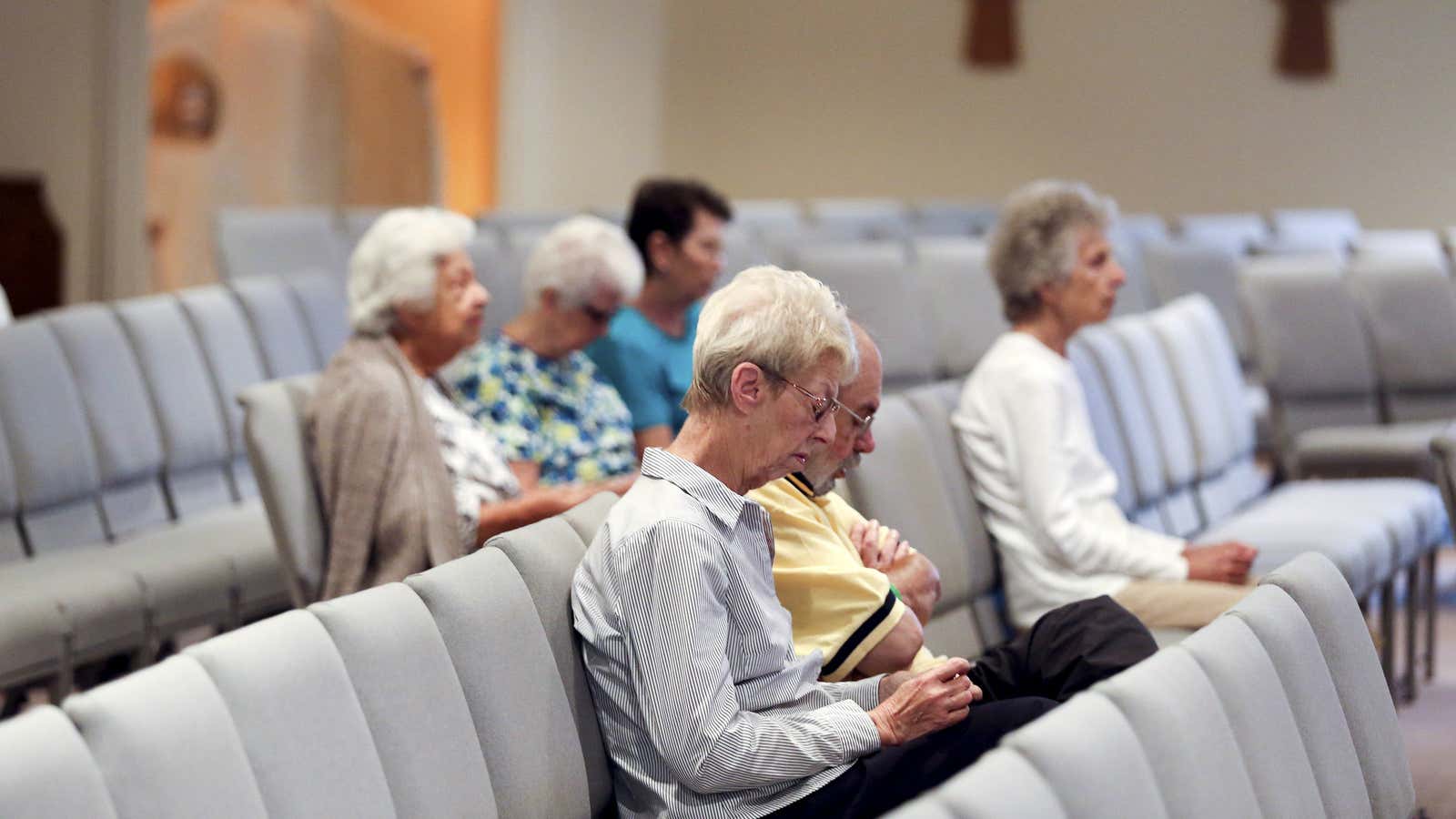 White christianity is showing its age in the US.