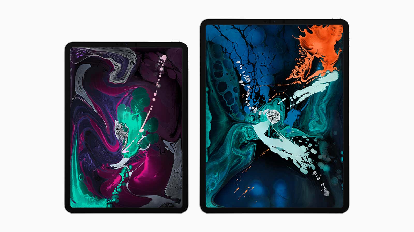 The new 11- and 12.9-inch iPad Pro models.
