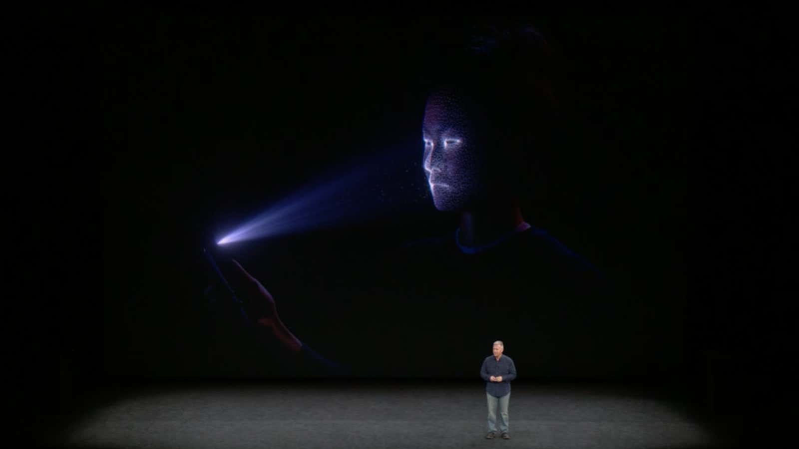 Apple’s dot projection.