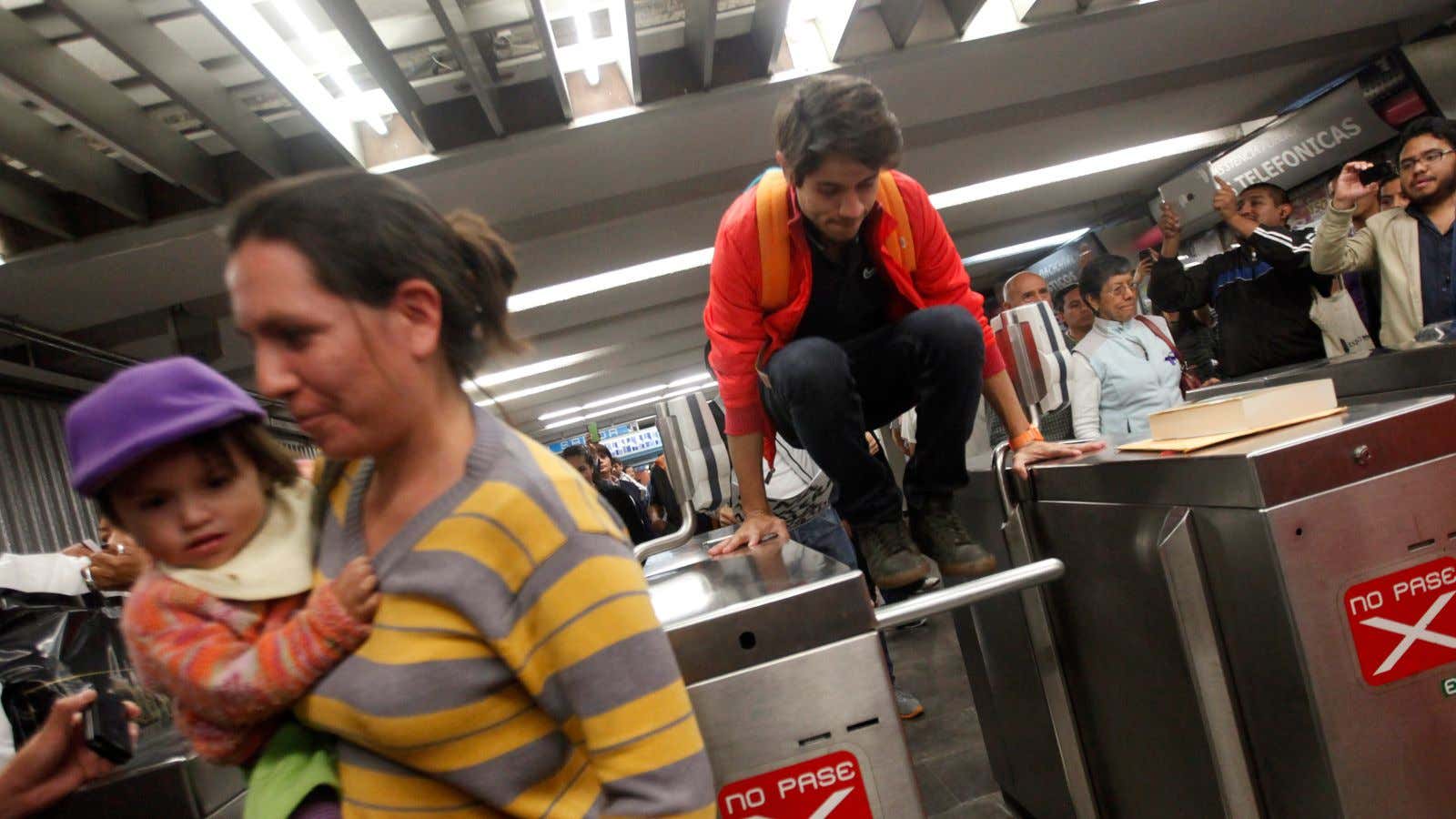 Hopping the turnstile doesn’t count as exercise.