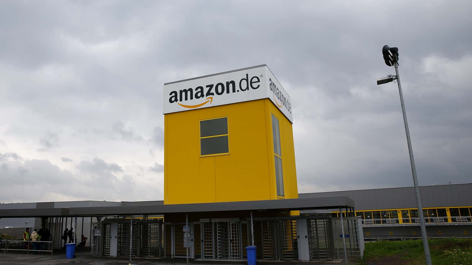 View of the Amazon.de distribution centre in Bad Hersfeld , Germany.