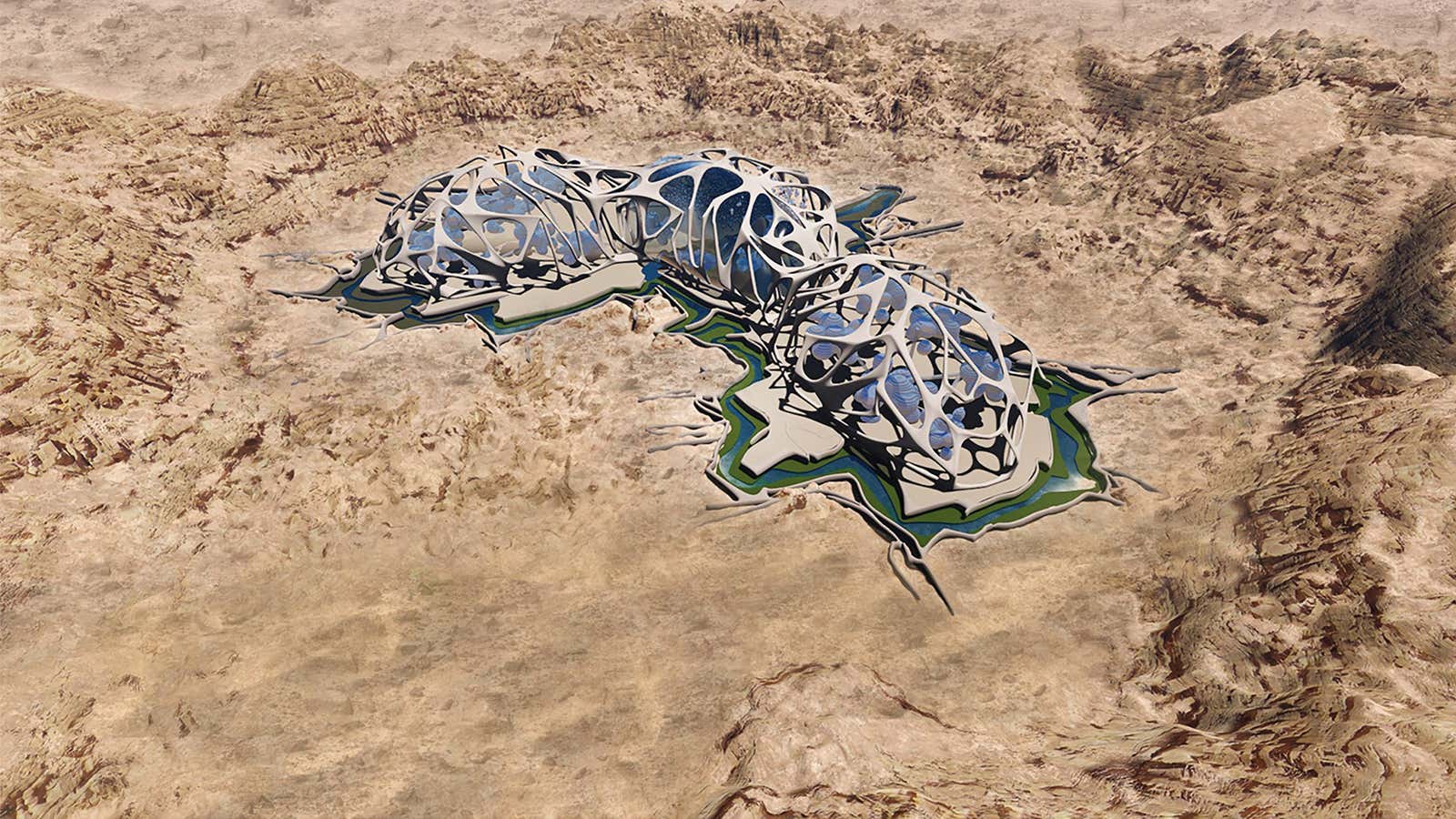 Mars City Design raised $30,382 on Kickstarter to create prototypes of Martian habitats.