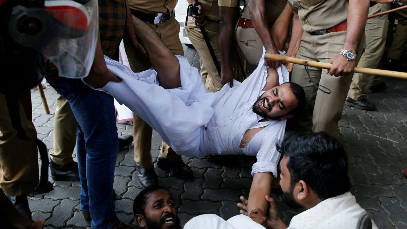 In photos: Kerala erupts over women entering the Sabarimala temple