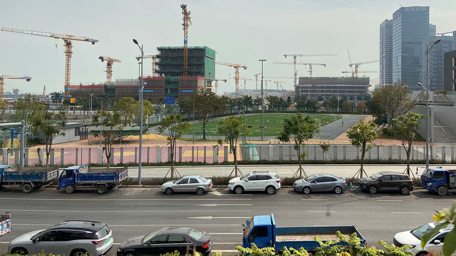 Real estate projects under construction are seen in the Shekou area of Shenzhen, Guangdong province, China November 19, 2021. Picture taken November 19, 2021. REUTERS/David Kirton