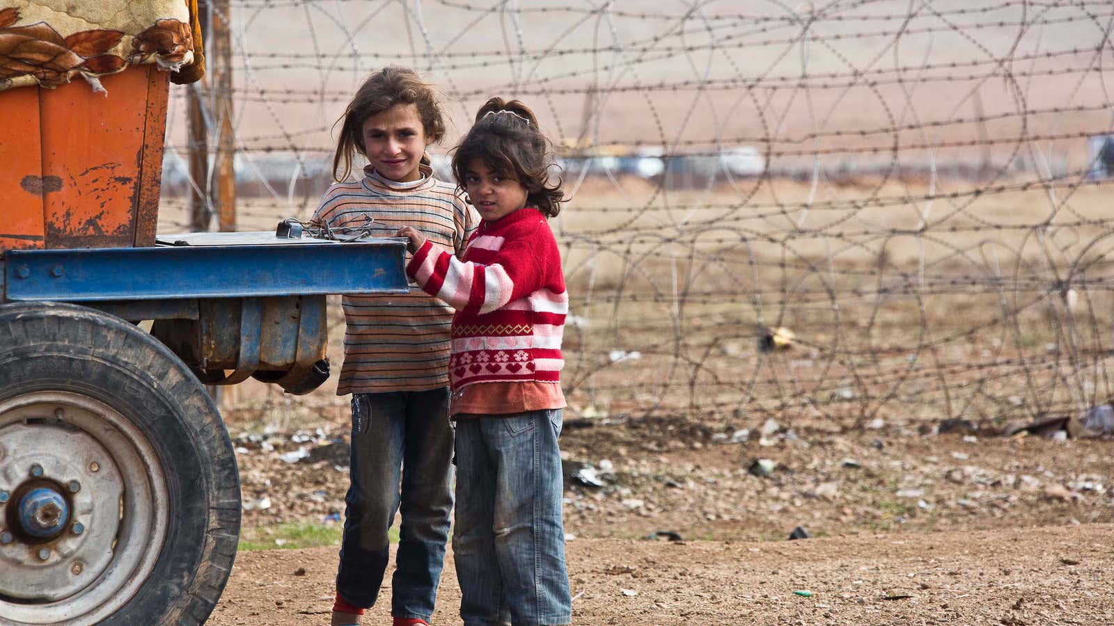 Children in Kobani, Syria.