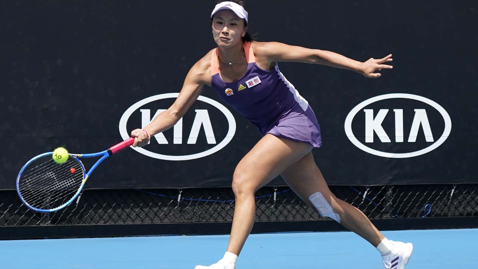 Peng Shuai at the Australian Open in January 2020.