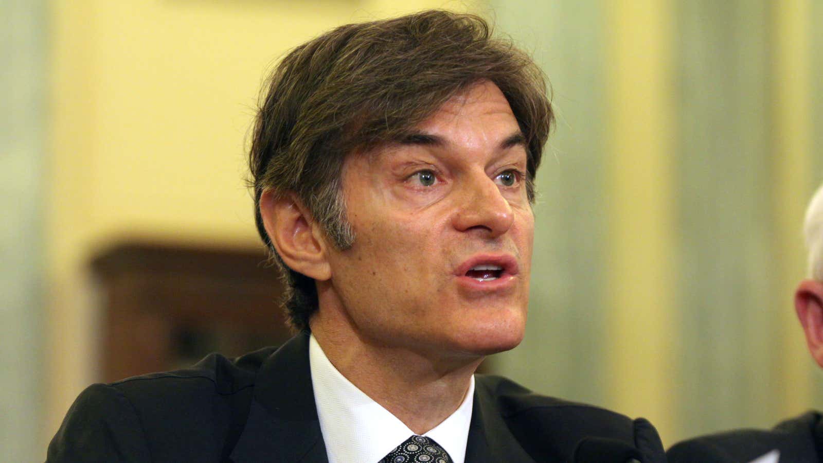 No one’s listening to Dr. Oz because he works at Columbia.