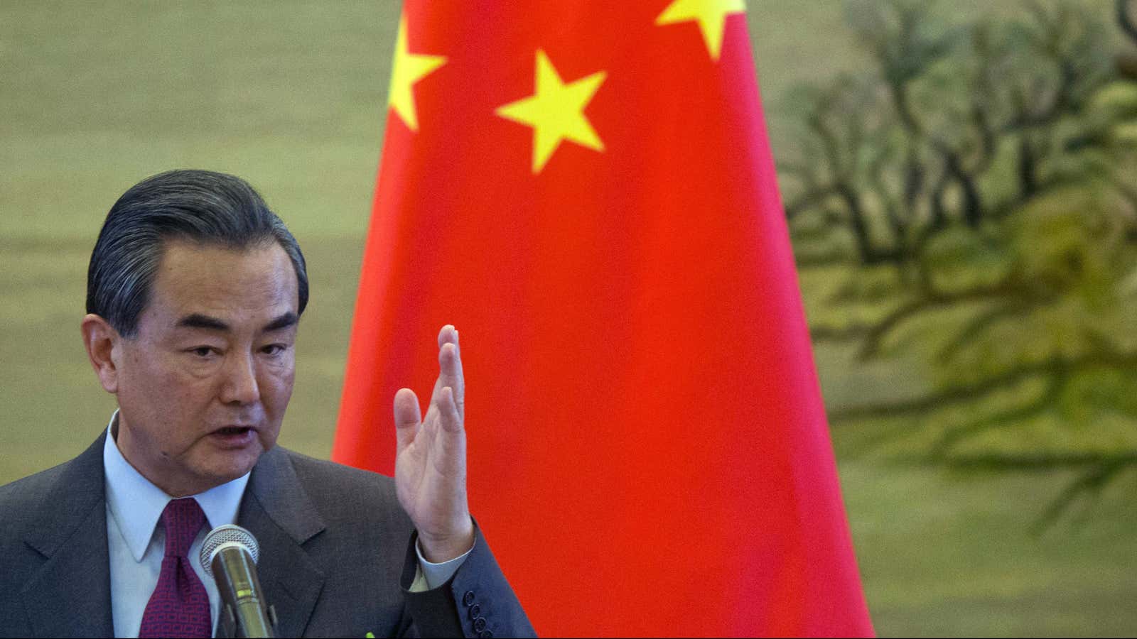 Chinese foreign minister Wang Yi.