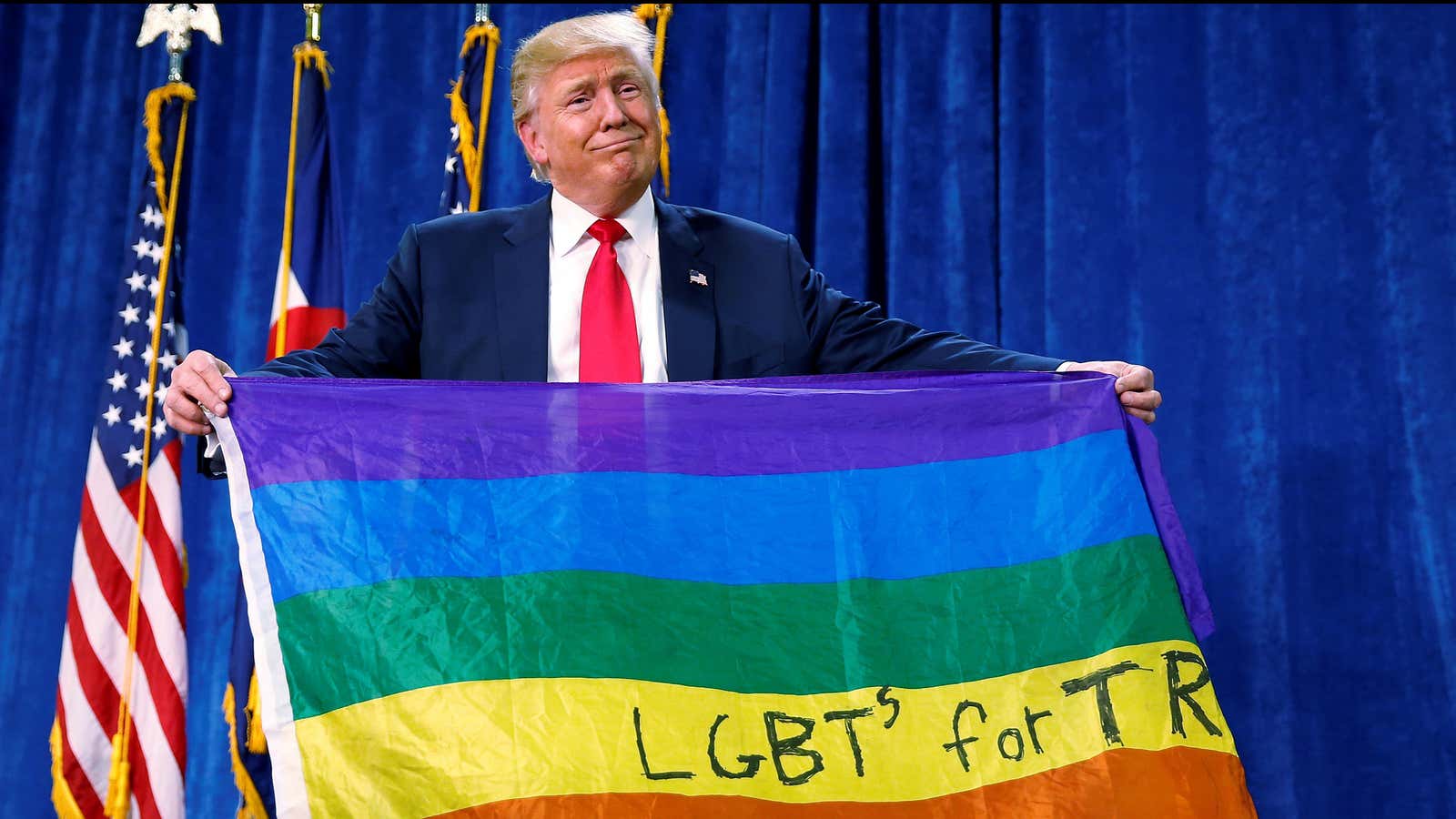 Trump to queer America: ¯\_(ツ)_/¯