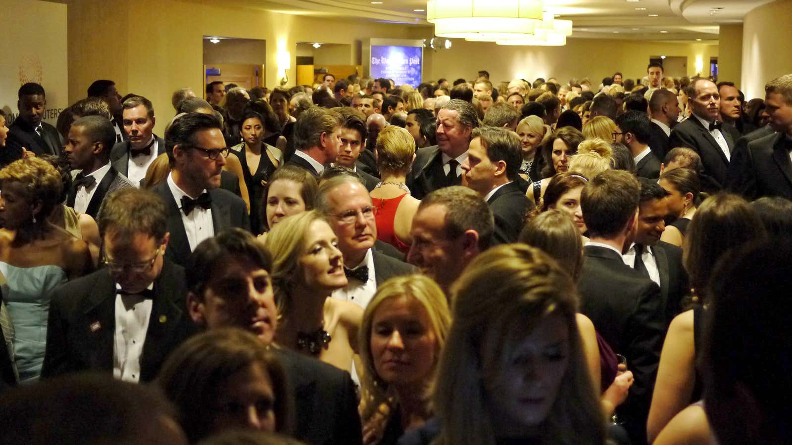 Attendees at the White House correspondents’ dinner, 2015.