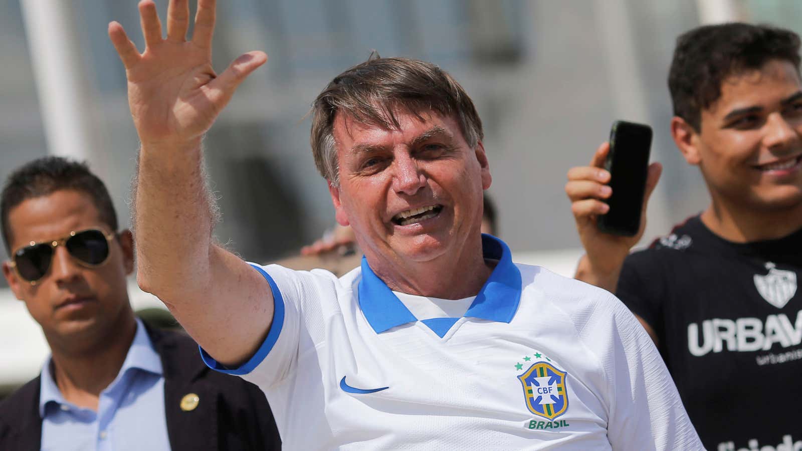 Brazilian president Jair Bolsonaro has been criticized for not taking the coronavirus seriously