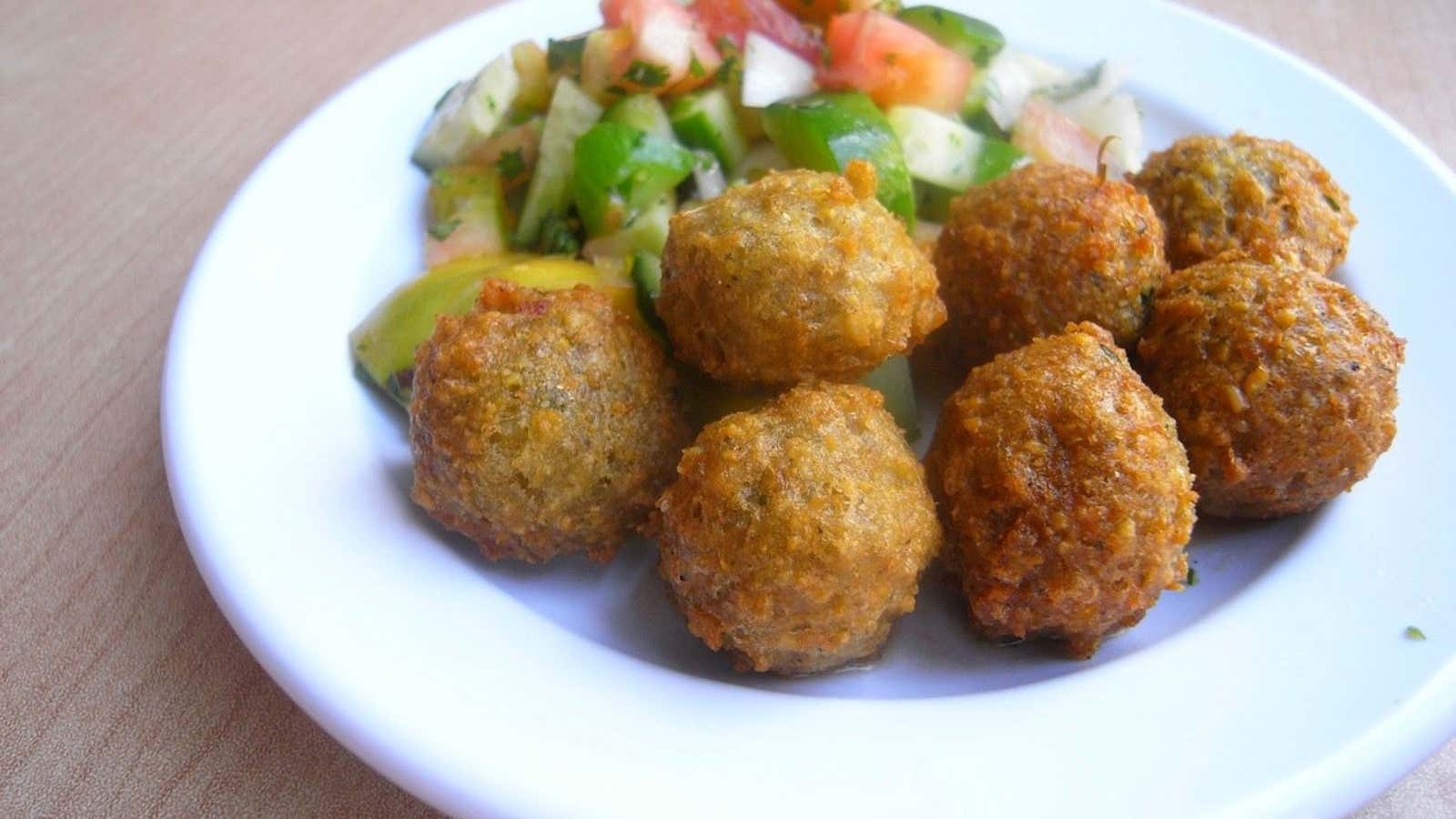 Taamia, similar to falafel, is a staple of Egyptian street food.