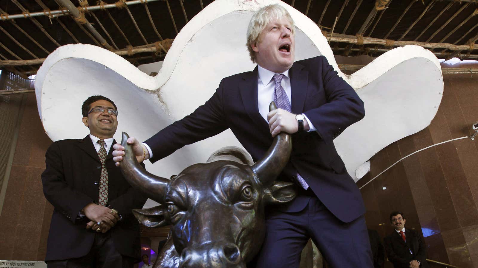 Boris Johnson, paragon of British diplomacy.