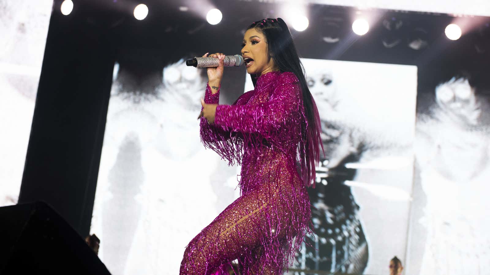 Cardi B performs