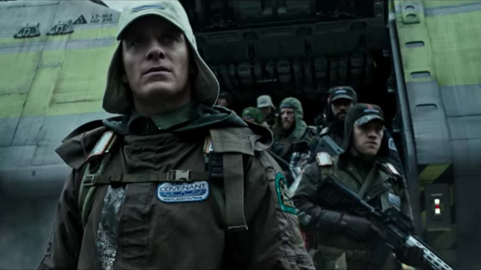Michael Fassbender in Alien: Covenant—and in Craig Green.