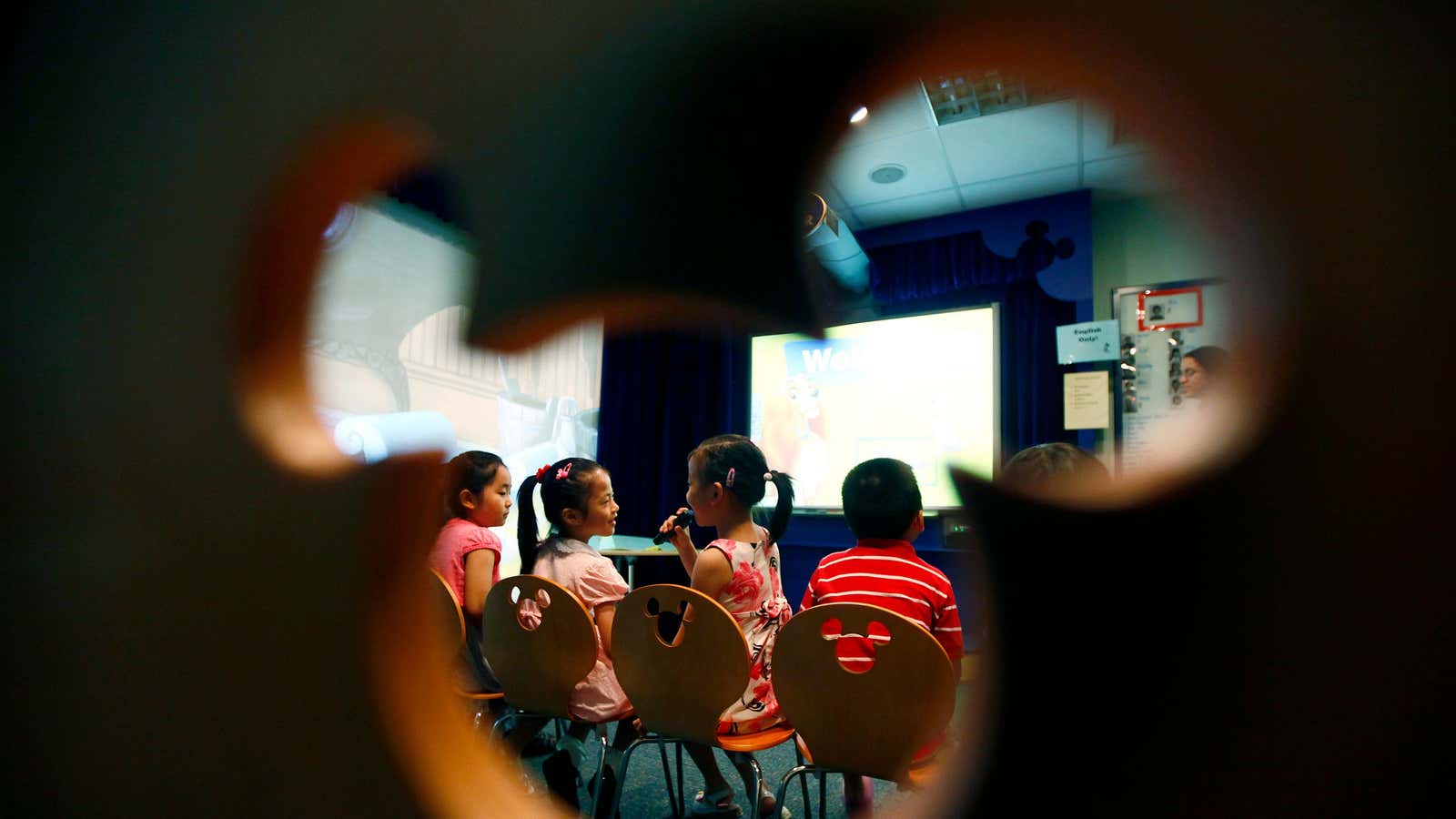 Disney has an English Learning Center in Shanghai