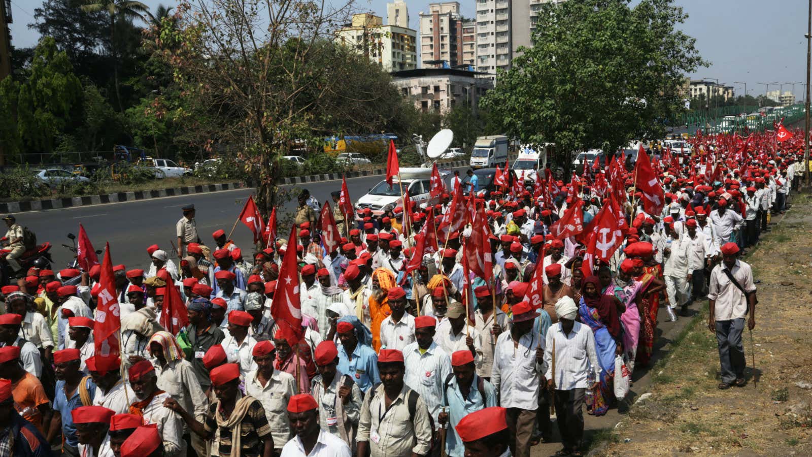 The long march.