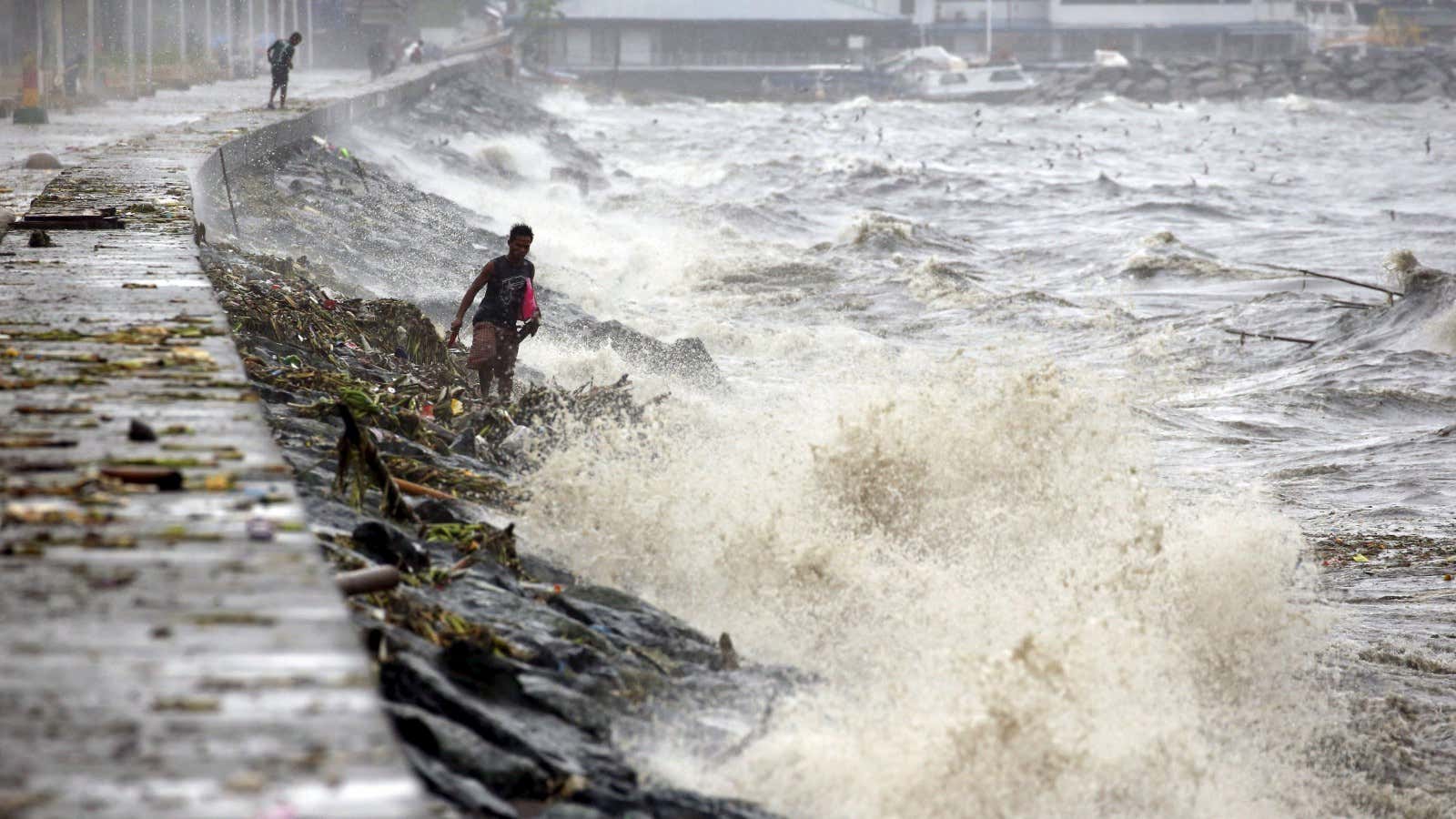 After a Typhoon in the Philippines.