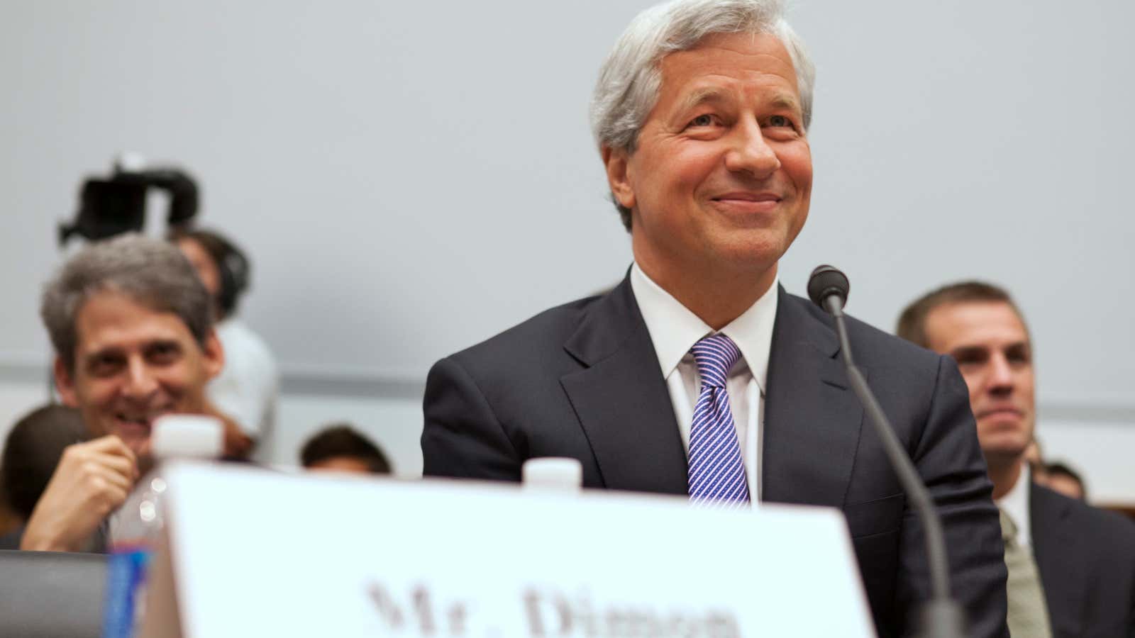 Dimon still has reasons to smile.