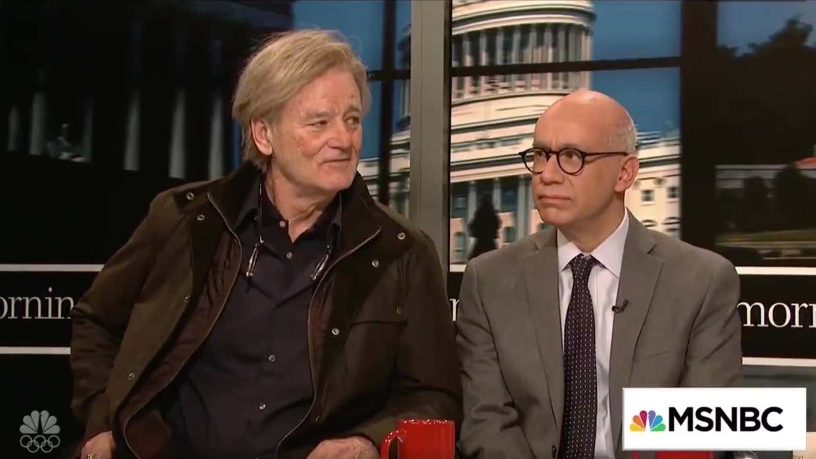 Bill Murray and Fred Armisen in SNL’s “Morning Joe”