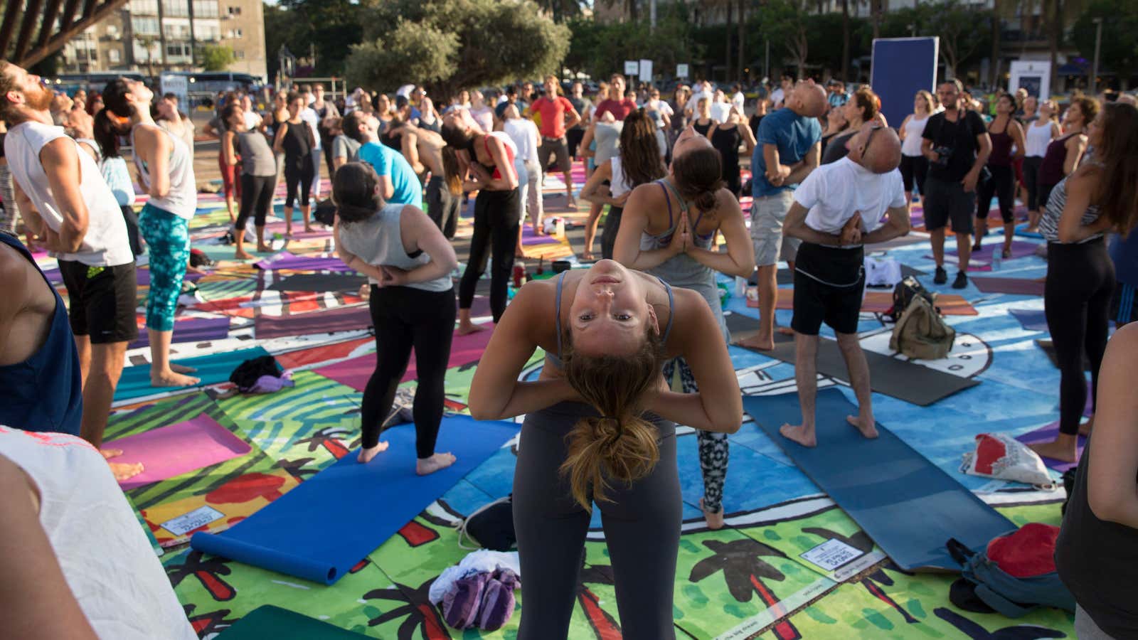 When you want to do yoga, but you don’t want to be touched by a stranger