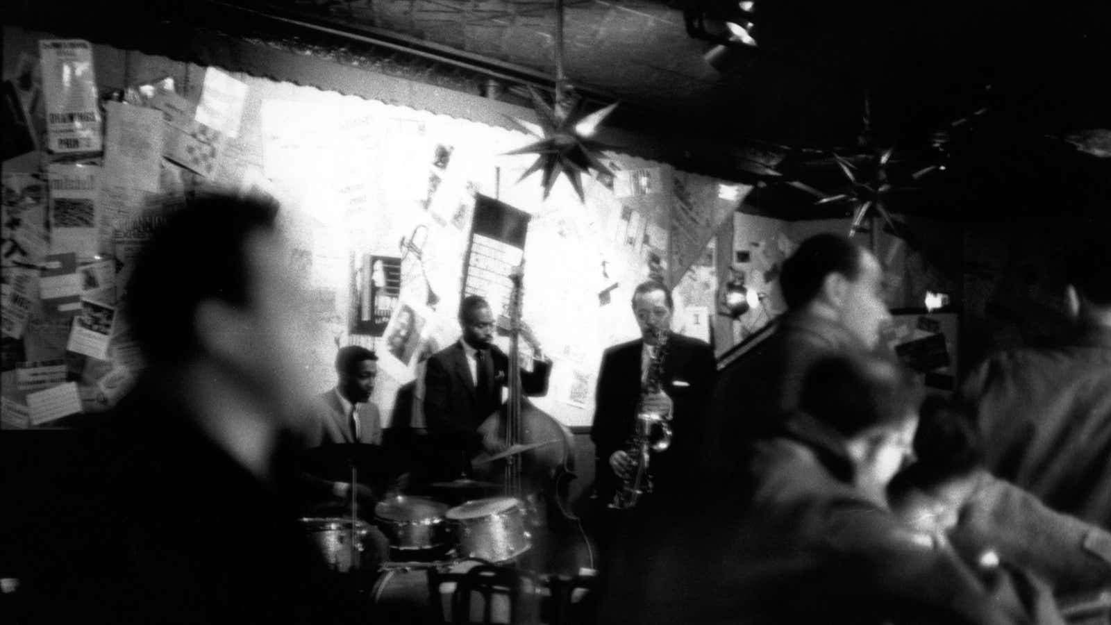 Jazz clubs like this one in New York are where cool was born.