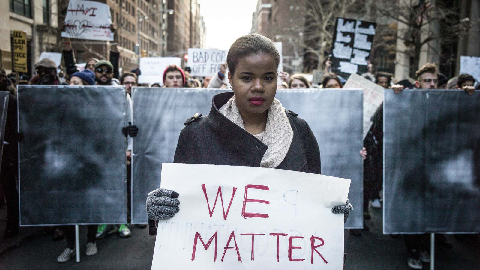 The march against police violence in New York City.