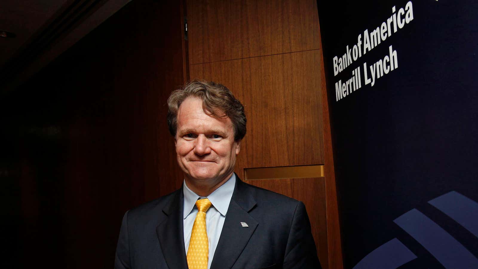 Does BofA CEO Brian Moynihan have a lot of to smile about?