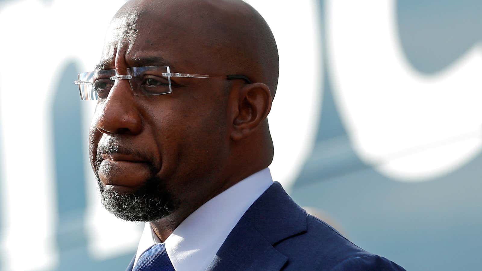 New Georgia senator Raphael Warnock.