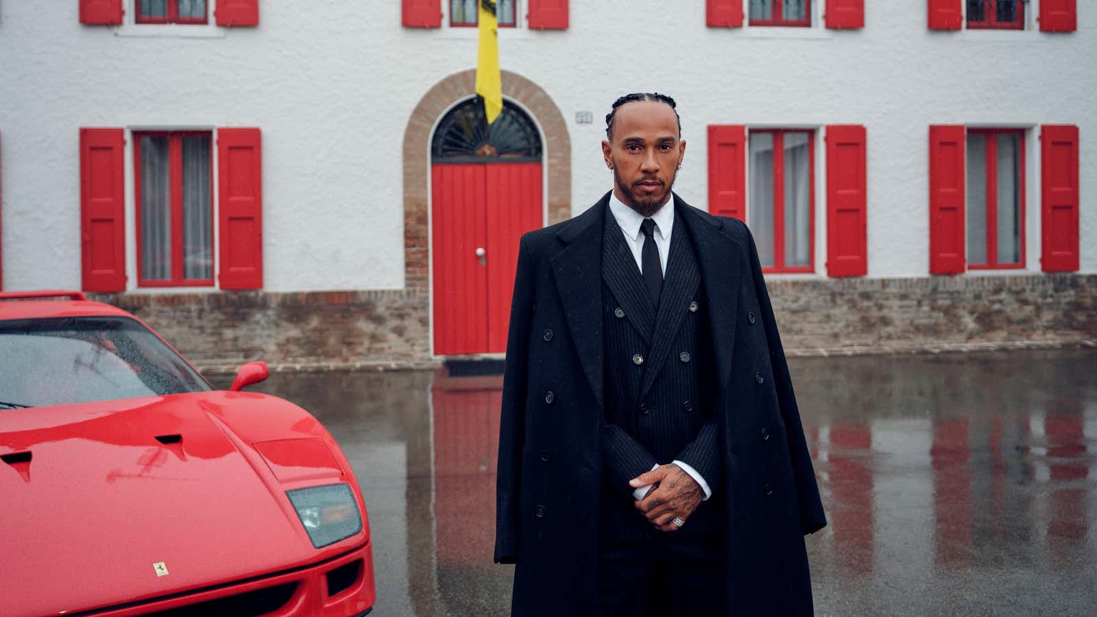 Image for Lewis Hamilton Really Suited Up For His First Day At Ferrari