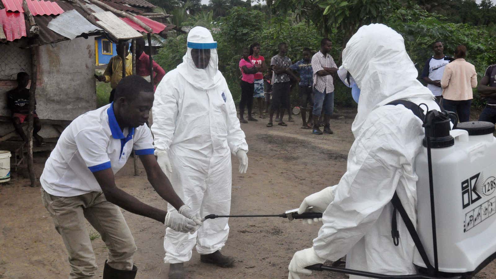 Health workers in Liberia