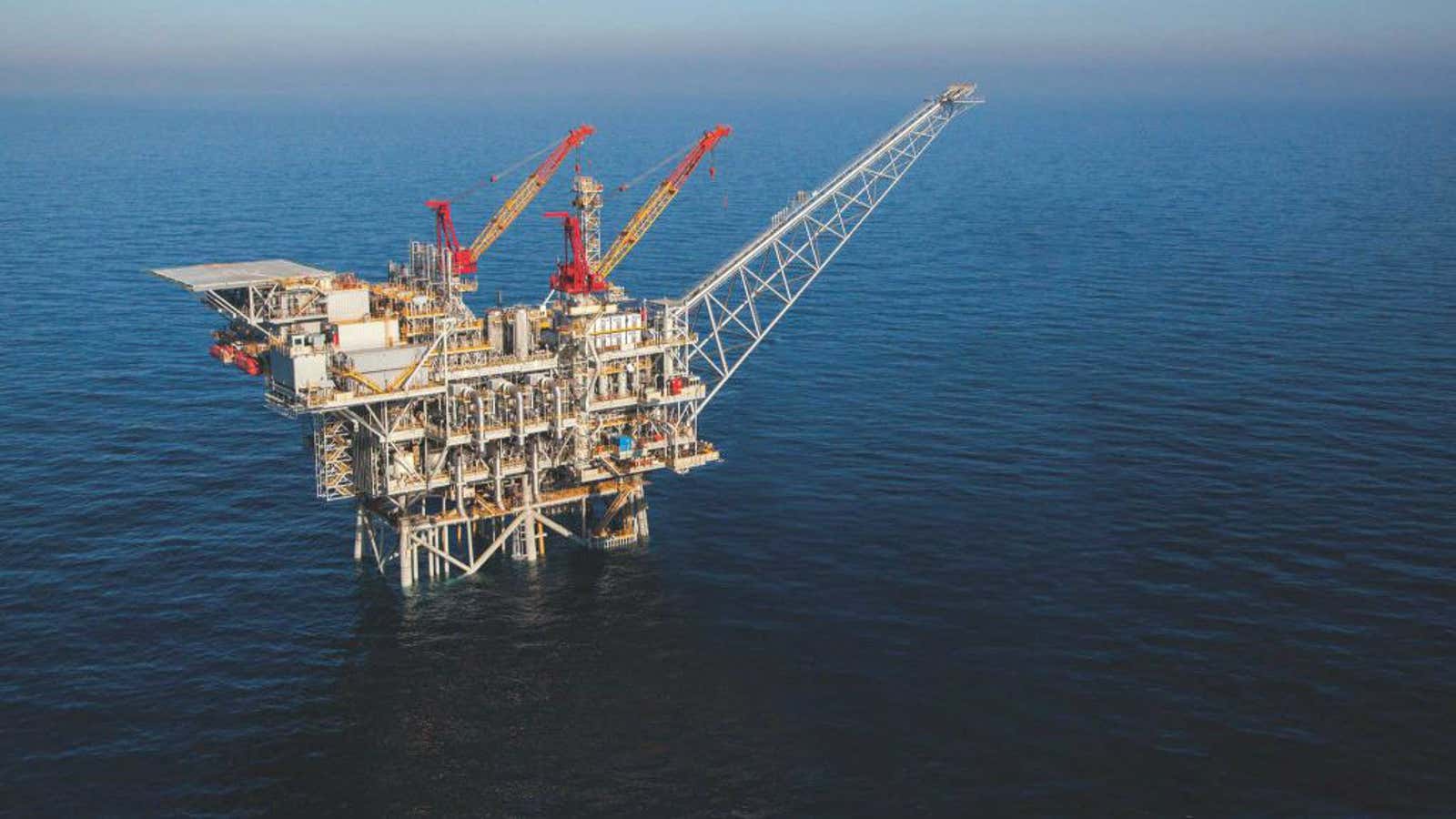 Israel’s Tamar natural gas field.