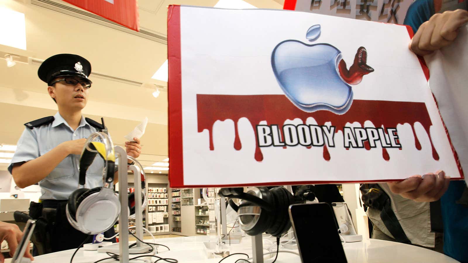 Popular companies like Apple that have a positive image offer protesters a useful weapon.