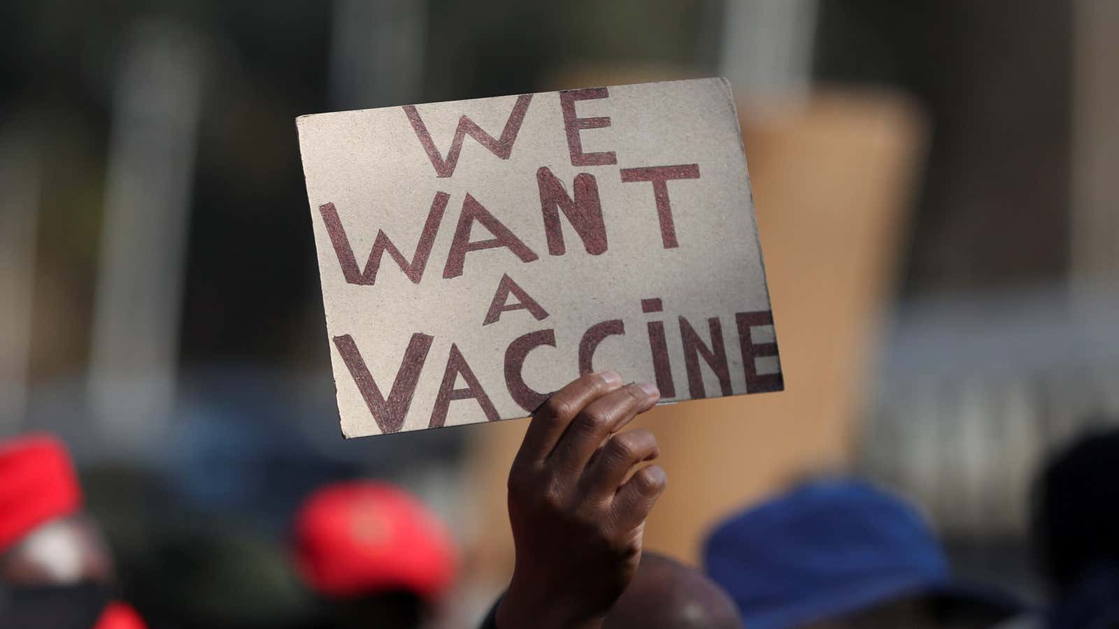 In many developing countries, vaccines aren’t yet widely available.