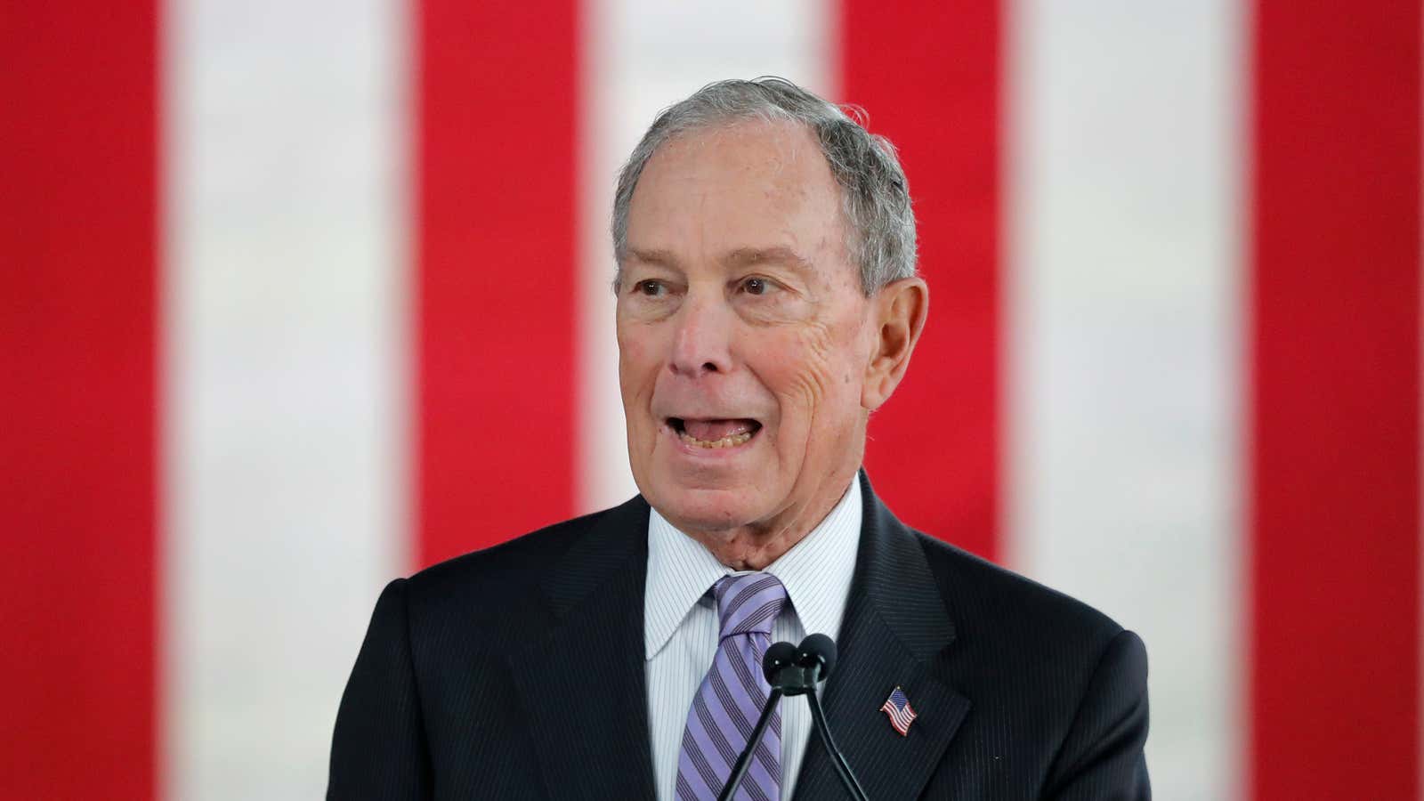 Mike Bloomberg is putting his money where his mouth is.