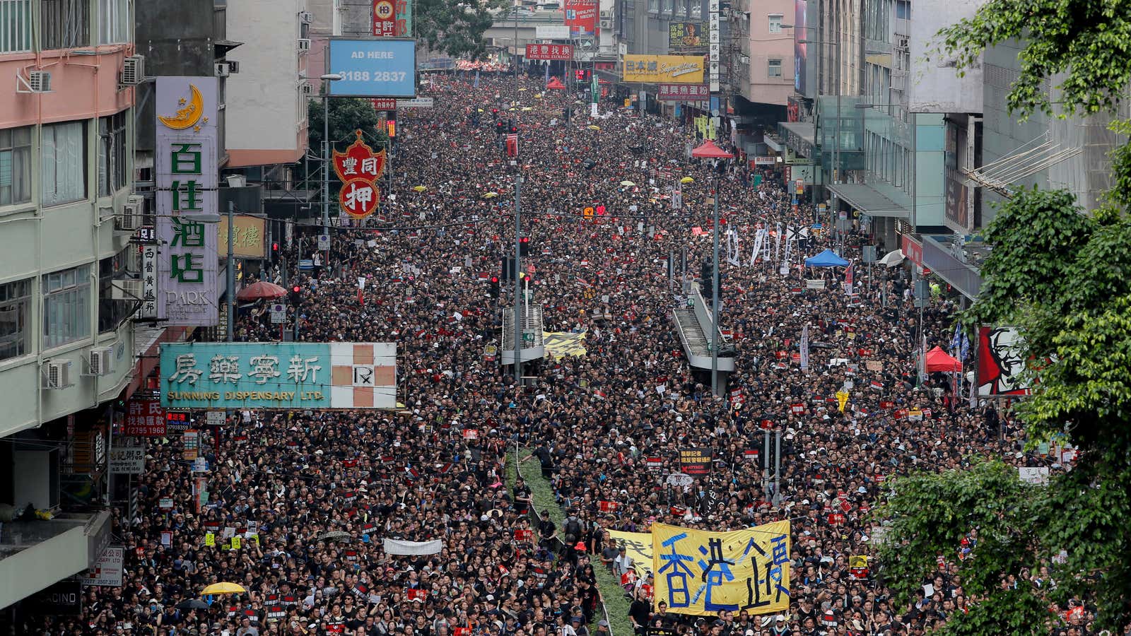 From students to horse-racers, Hong Kong united against extradition