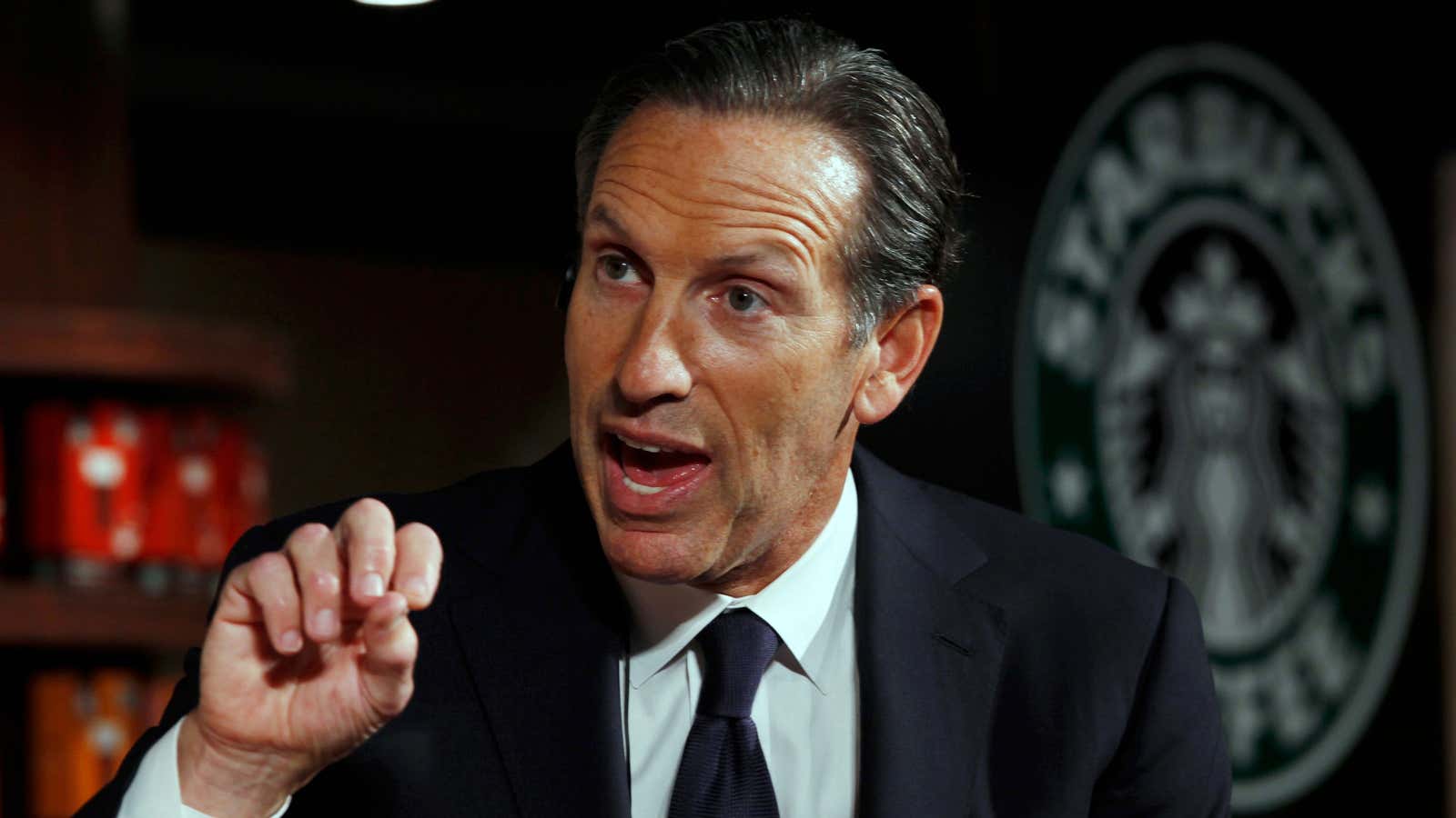 Howard Schultz issues a tall order to politicians.