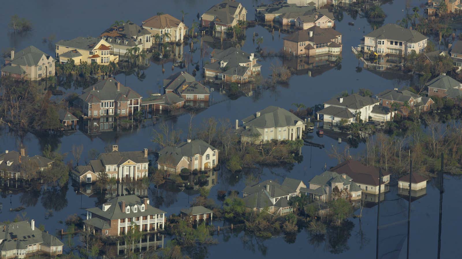 Sea-level rise is the clearest link we have to storms today.