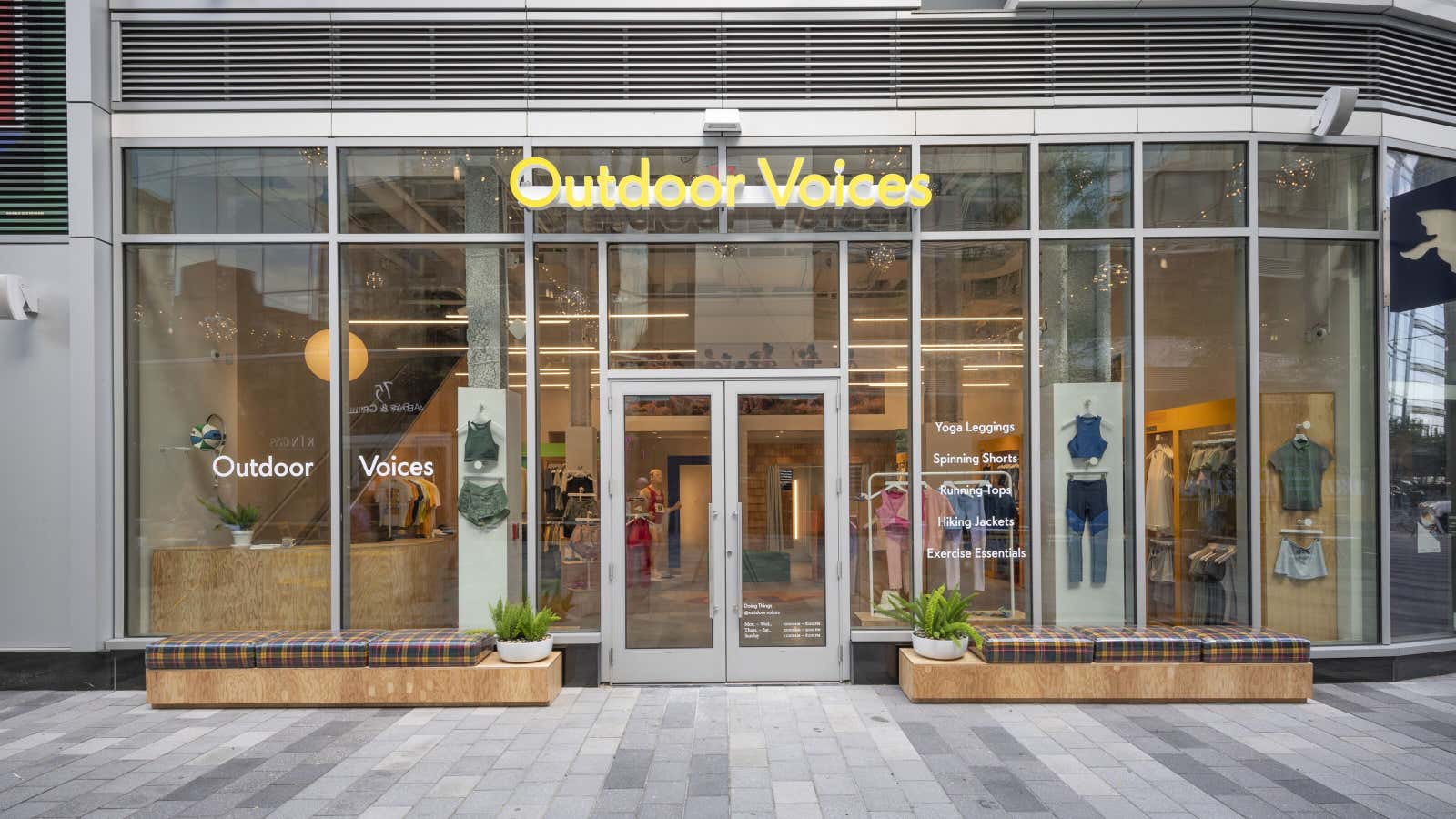 Outdoor Voices’ Boston store.