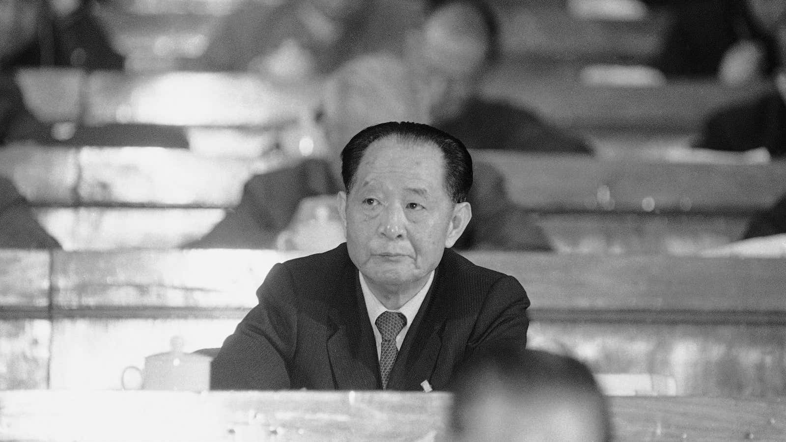 Hu Yaobang in March 1987 in Beijing.