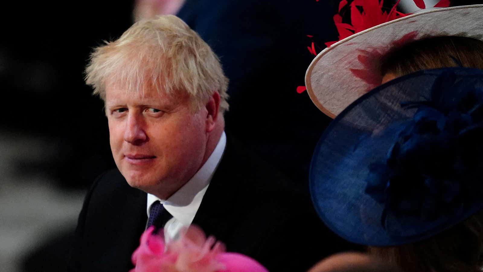 British Prime Minister Boris Johnson attends the National Service of Thanksgiving held at St Paul’s Cathedral, during Britain’s Queen Elizabeth’s Platinum Jubilee celebrations, in London, Britain, June 3, 2022.