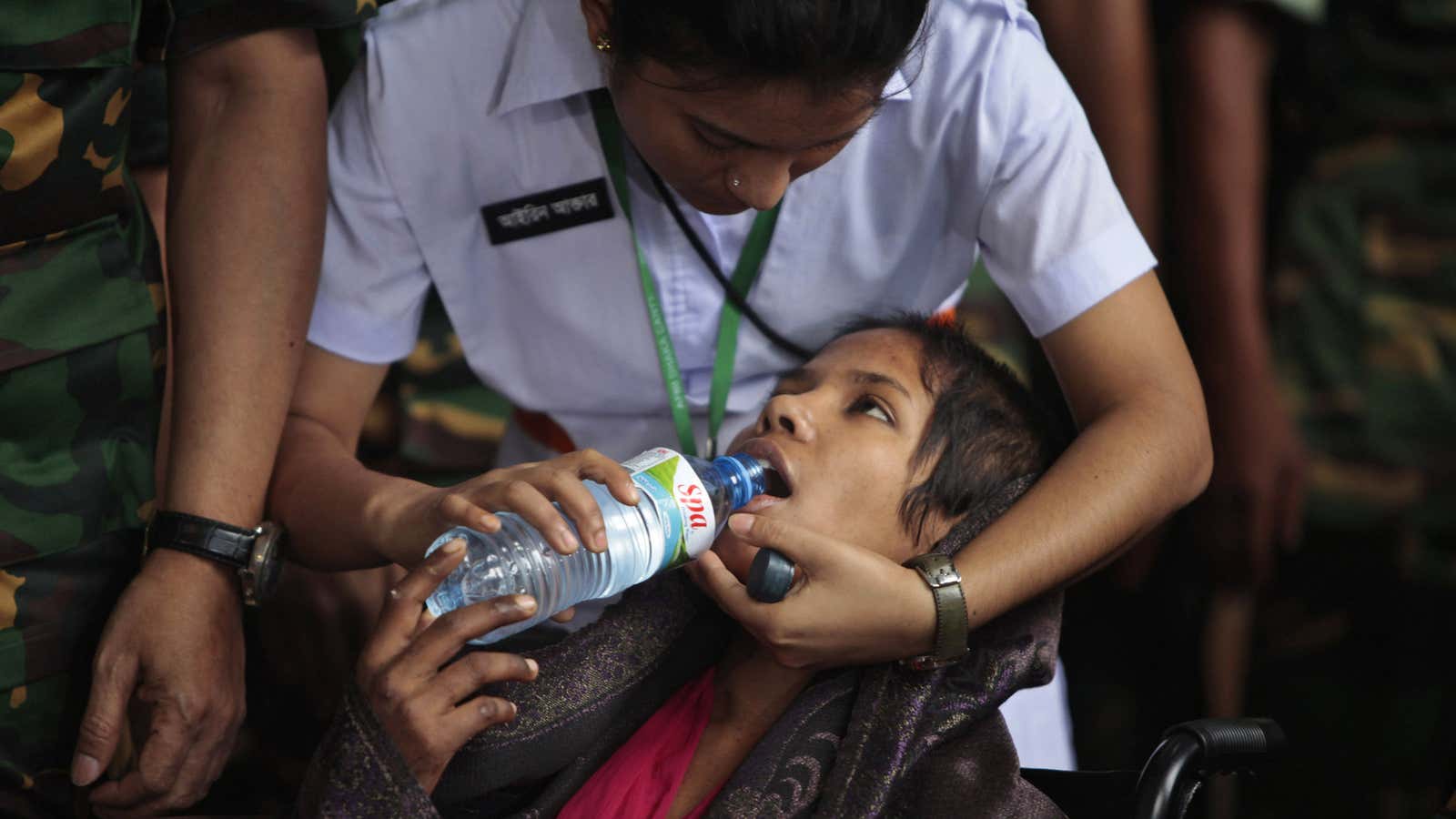 Seamstress Reshma Begum spent 17 days trapped in the rubble.