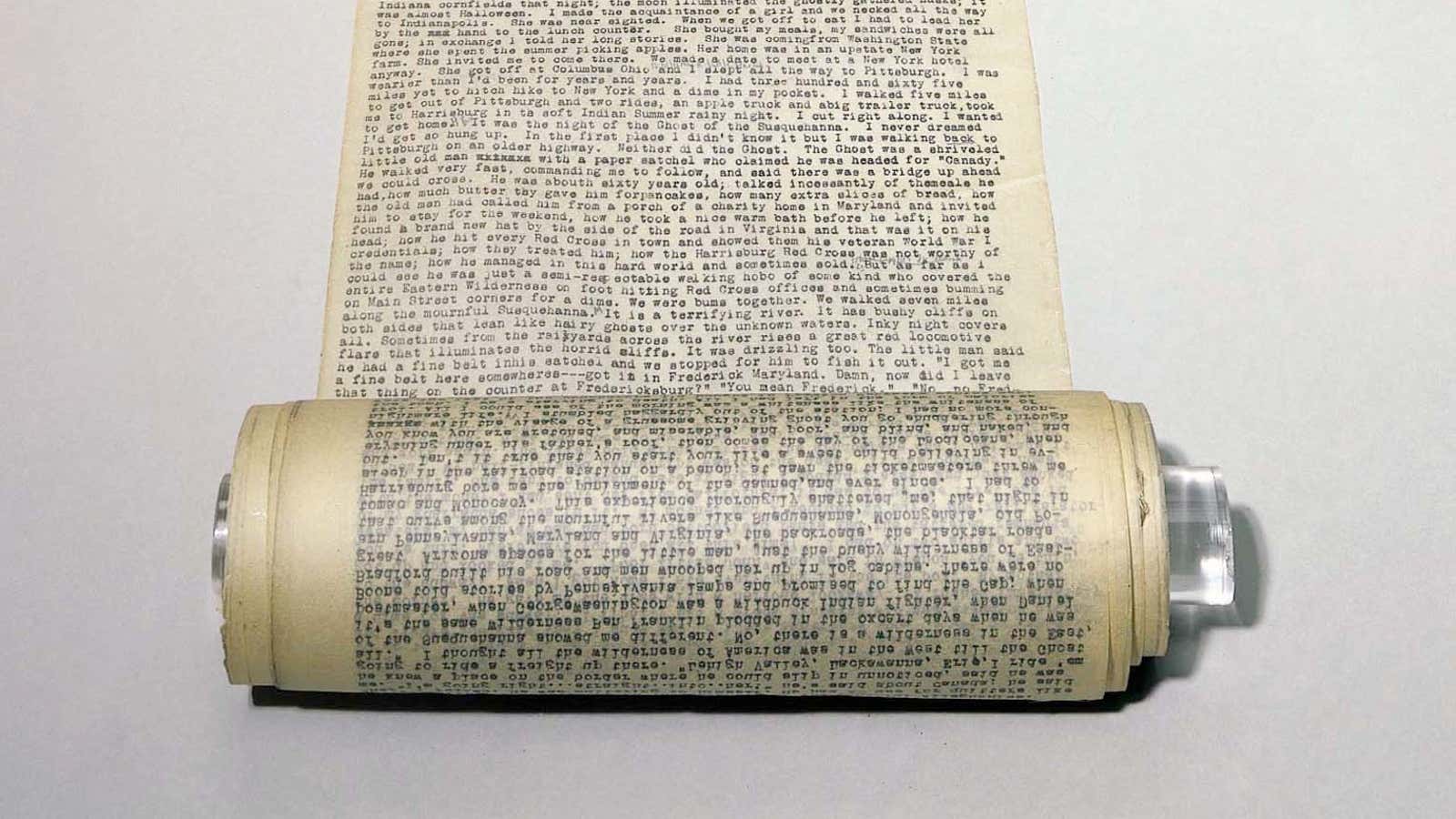 Software can turn you into Kerouac, just like this scroll of paper turned him into the author of On The Road—we swear.