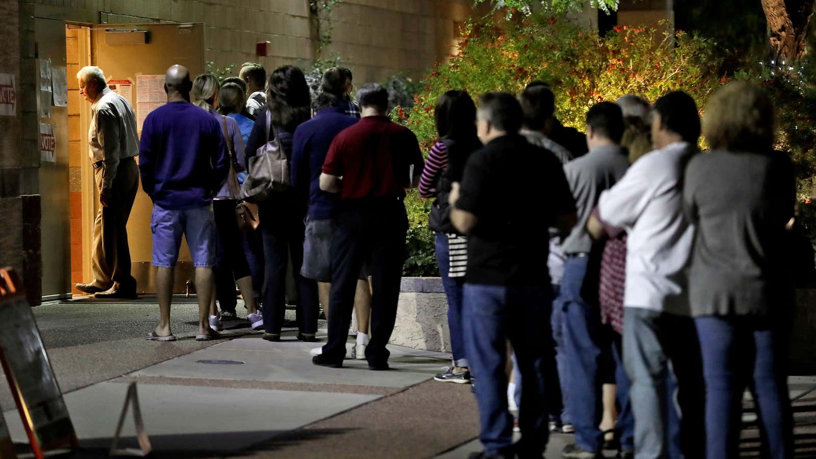 Plenty of time in line during the 2016 election