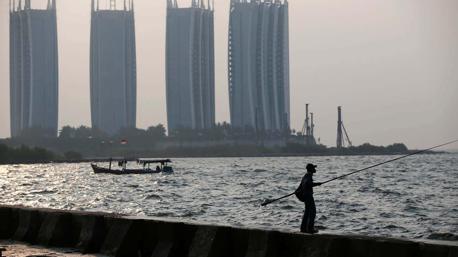 Jakarta is one of the fastest-sinking cities in the world.