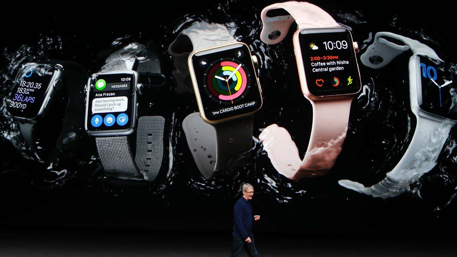 A lot of new stuff, including the Apple Watch Series 2.