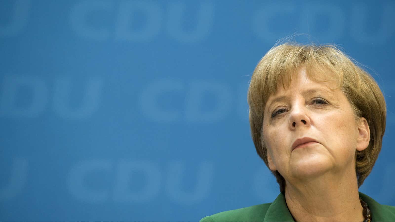 Angela Merkel can’t believe it.