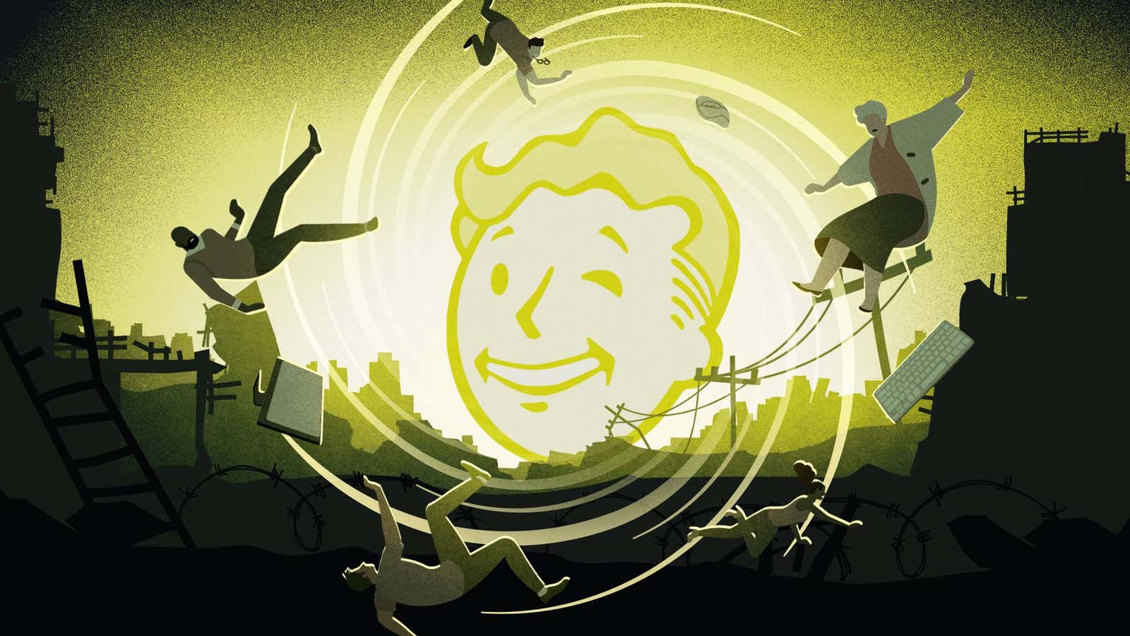 when it was single player and now its mutiplayer - Vault Boy Fallout 4 game