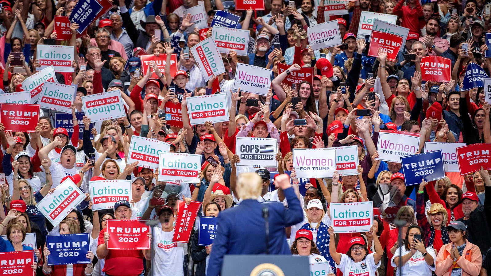 Trump’s Facebook ads are mining for MAGA fans  the campaign doesn’t know yet.